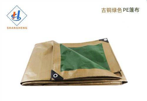 古铜绿色克重160g2×2米PE篷布