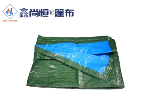 蓝绿色聚乙烯防水篷布4.87米×6.09米克重119g