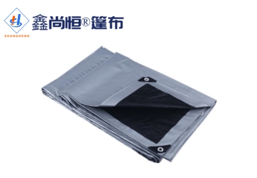 黑银色聚乙烯防水篷布4.87米×6.09米克重119g