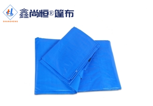 双蓝色聚乙烯防水篷布4.87米×6.09米克重119g