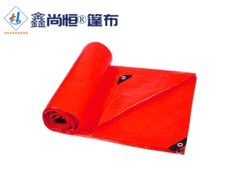 大红色聚乙烯防水篷布4.87米×6.09米克重119g