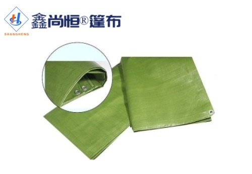 淡黄绿色聚乙烯防水篷布4.87米×6.09米克重119g